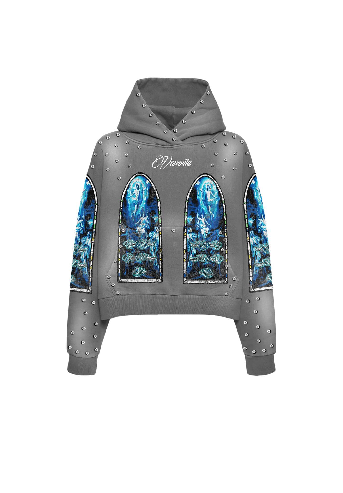 V*S "MALAIKAH" Grey Hoodie