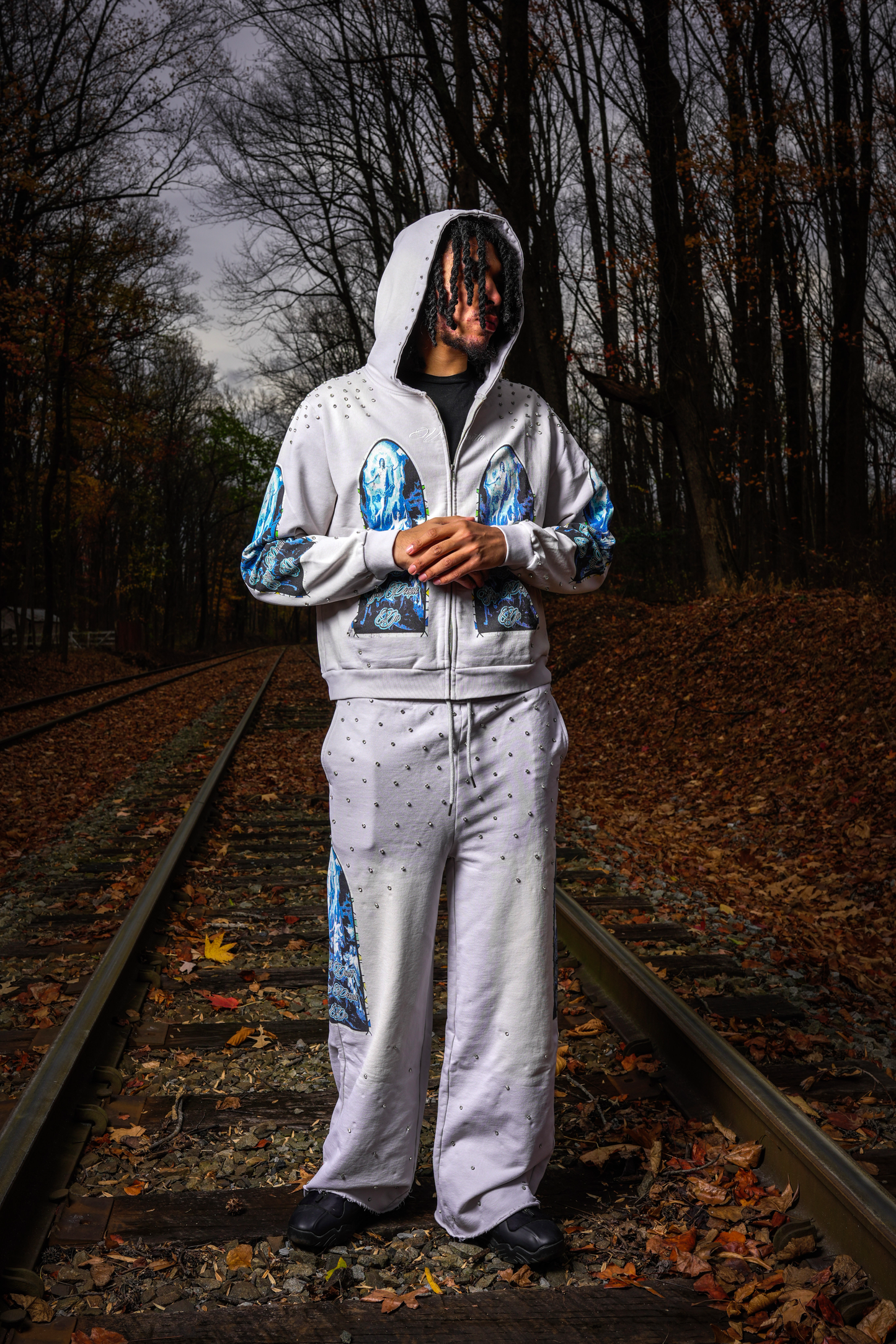 "Angels of Athens" Husky White Hoodie