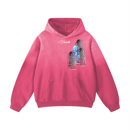 "Mirror Effect" Pink Hoodie