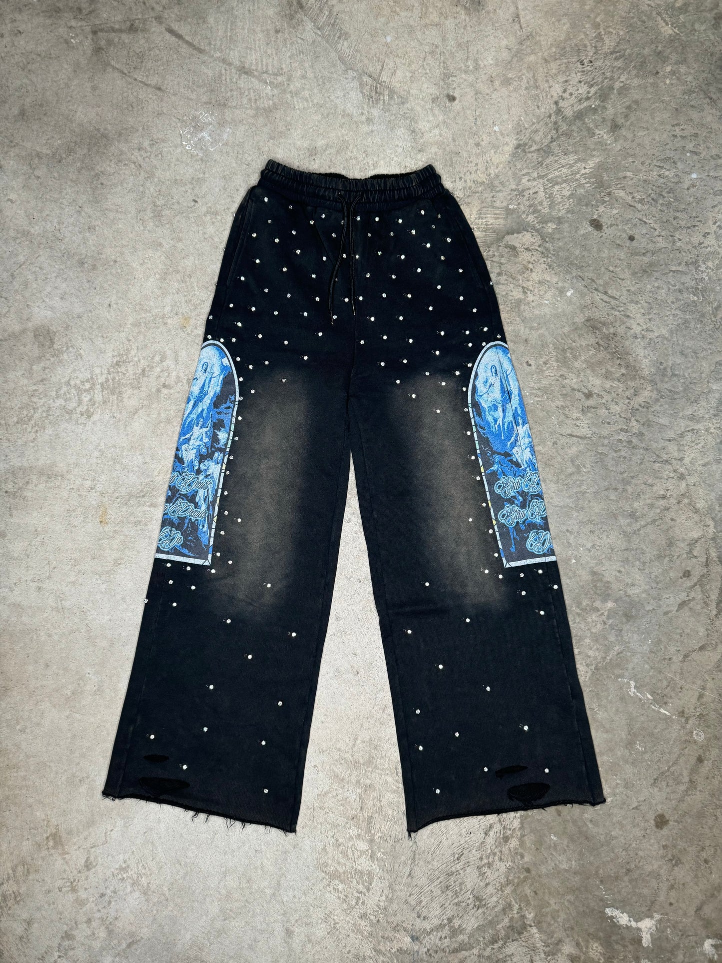 "Angels of Athens" Aurora Black Sweatpants