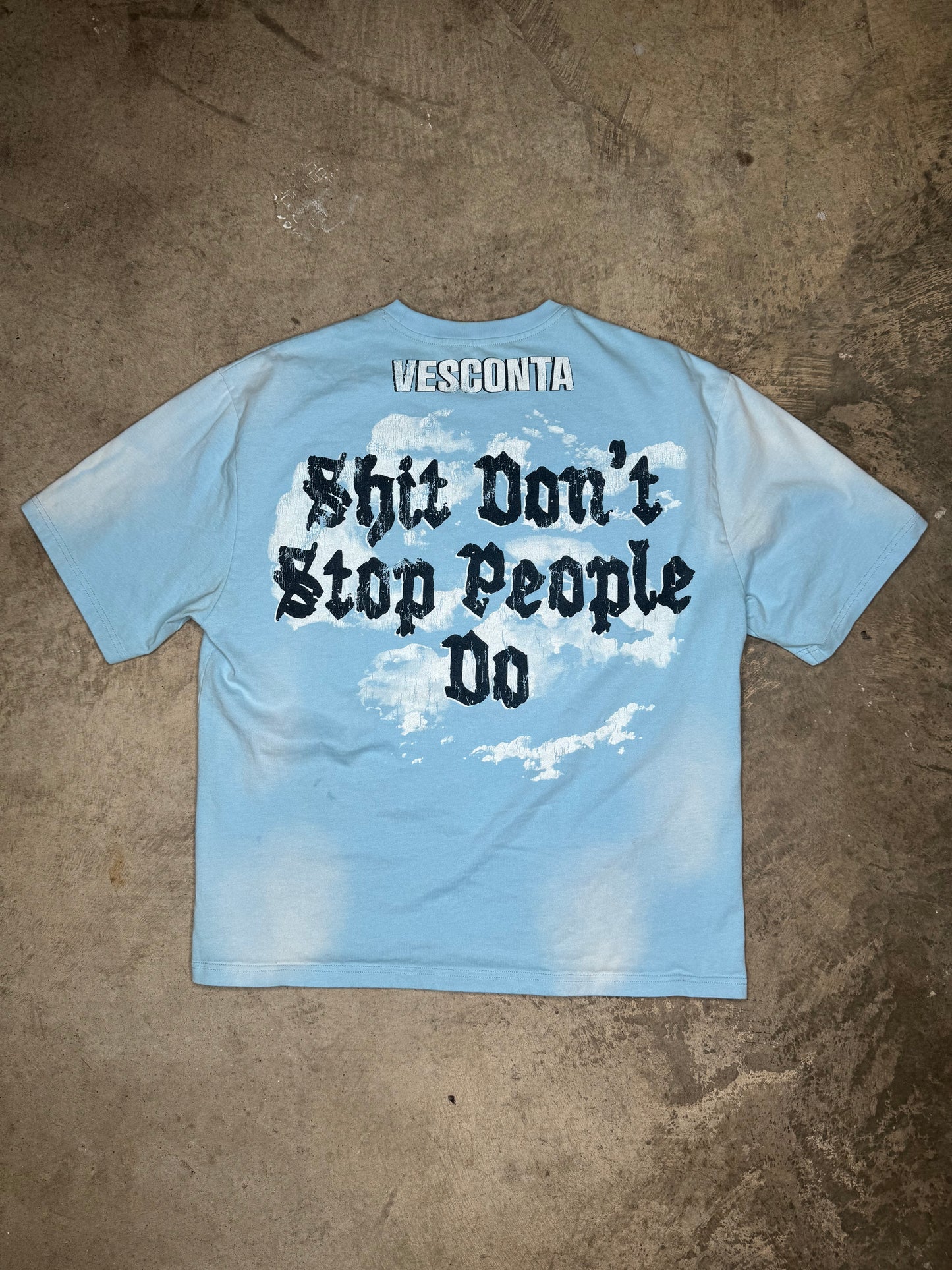 "Cant Go Back" Vesconta Blue Shirt