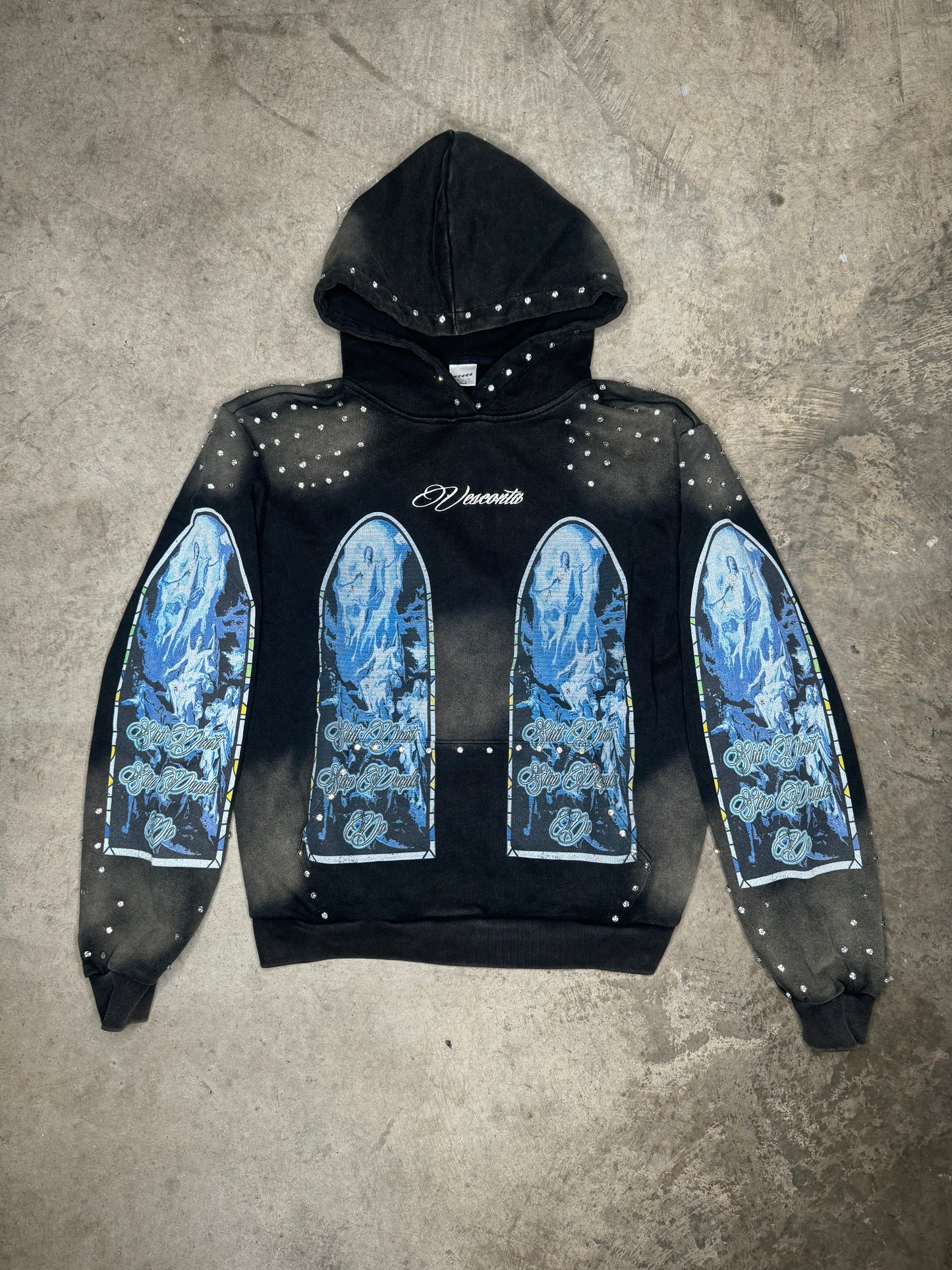 "Angels of Athens" Aurora Black Hoodie