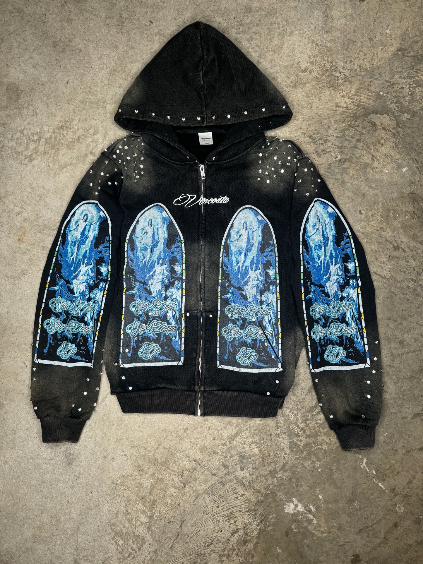 "Angels of Athens" Aurora Black Hoodie