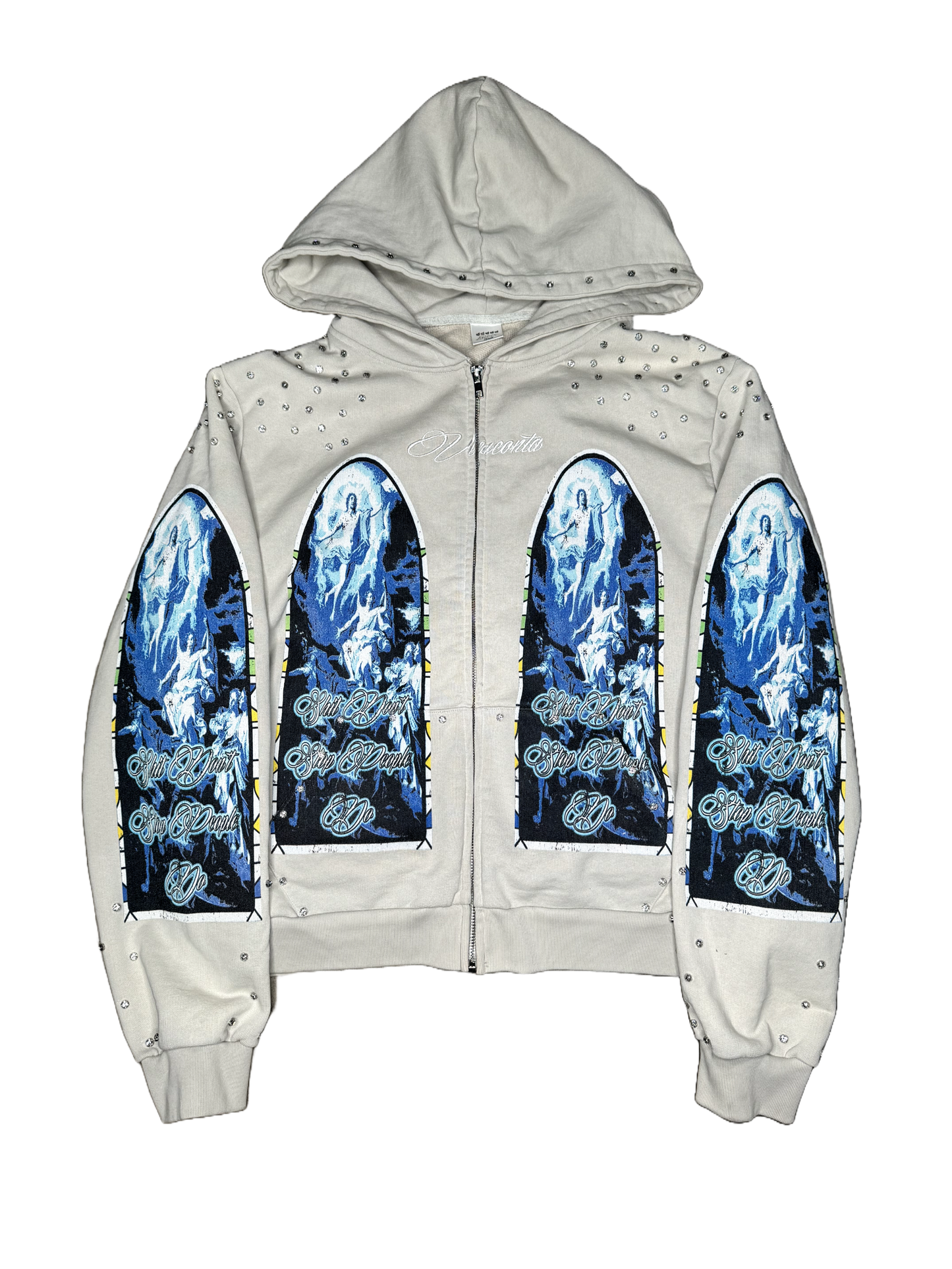 "Angels of Athens" Husky White Hoodie